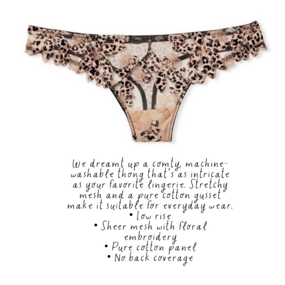 3pc Victoria’s Secret Very Sexy Sheer Leopard Bra‎ Waist Cincher Garter & Thong - Picture 11 of 17